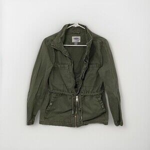 Old Navy Green Twill Utility Jacket Twilight core Bella Swan New Moon Size M